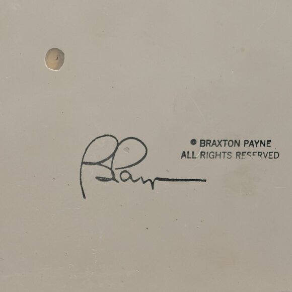 Braxton Payne Dollhouse Miniature Fireplace Brick Hearth Wood Cabinet Signed 1:1 - Picture 10 of 10